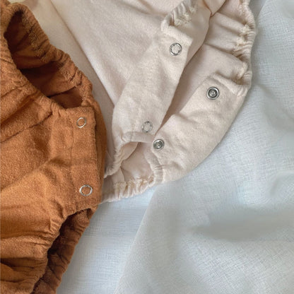 ナチュラルカントリー刺繍ロンパース(2color)