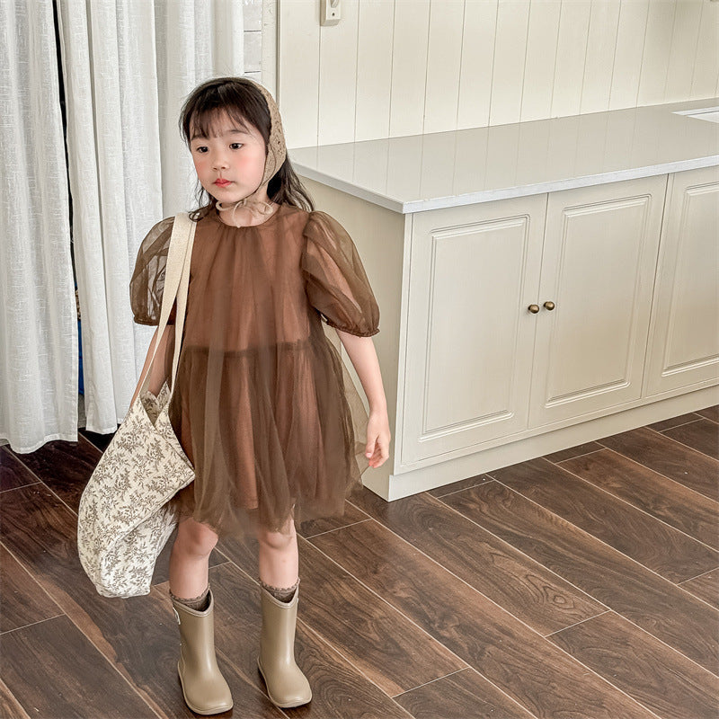 ガールズスイートチュールドレス(2color)