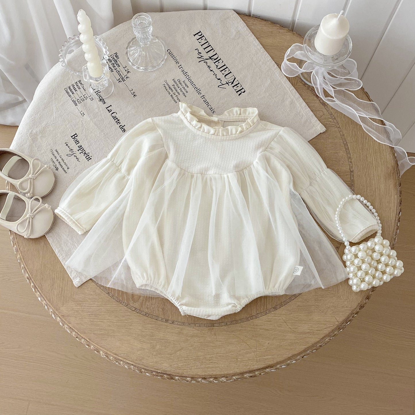 🅽🅴🆆 シンプルホワイトセレモニーロンパース