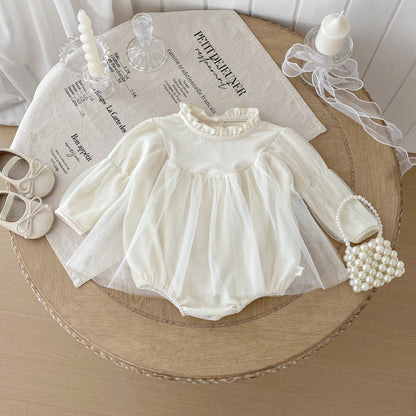 🅽🅴🆆 シンプルホワイトセレモニーロンパース