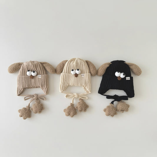 🅽🅴🆆 わんわんキョロニット帽子(3color)