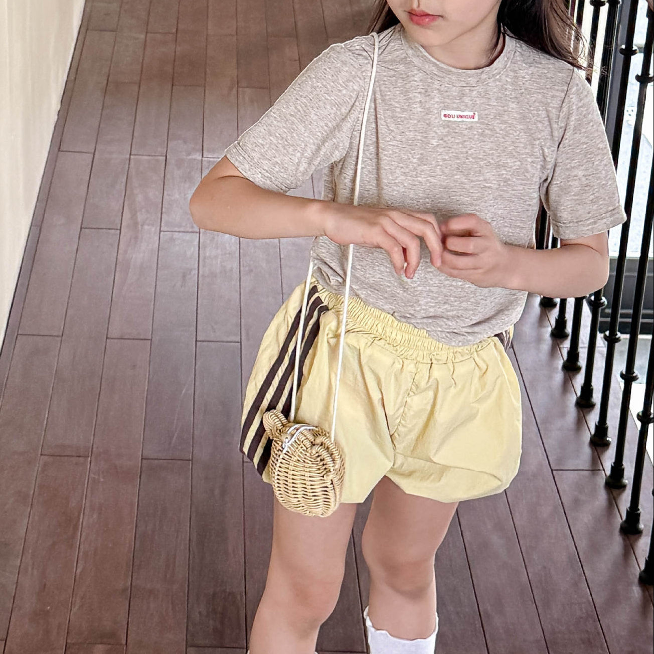 🅽🅴🆆 [3color / 80-130] 杢カラーシックサマーシャツ