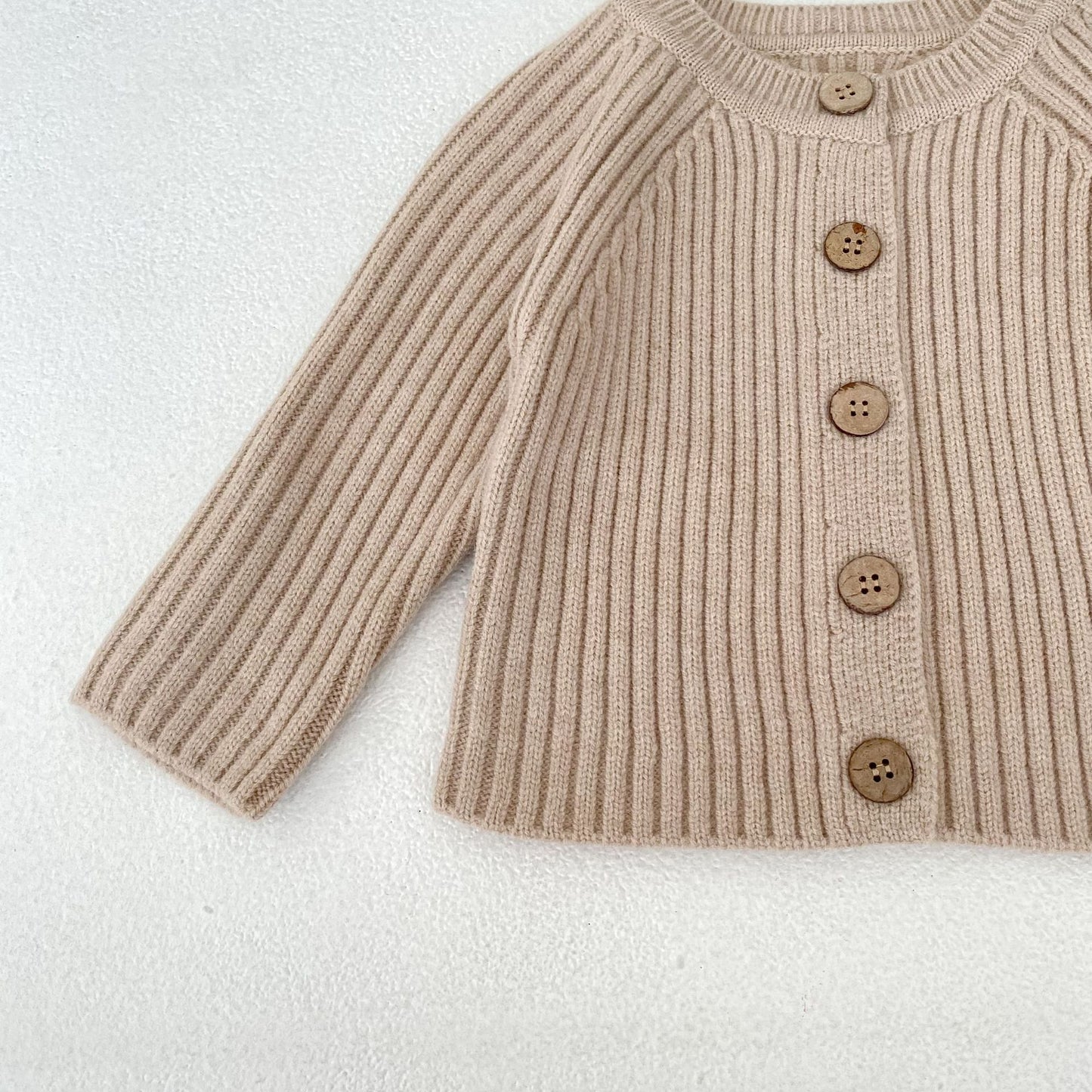 シンプルリブニットカーディガン(3color)