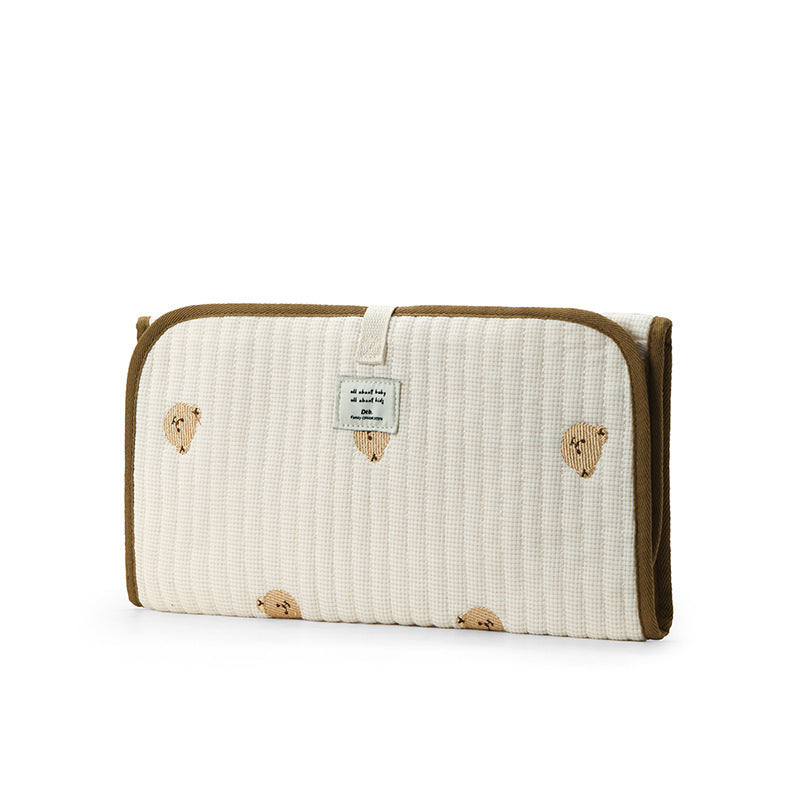 キルティングベビーおむつ替えマット(2color)