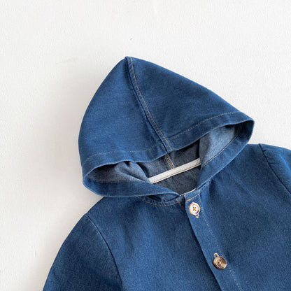 フードデニムジャケット