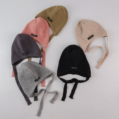 シンプルラベルニットキャップ(6color)