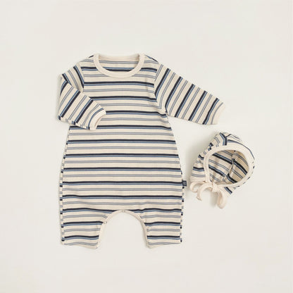 デザインボーダーロンパース(2color)