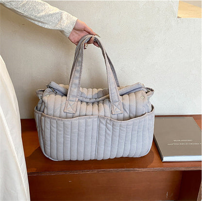 キルティング収納ショルダーバッグ