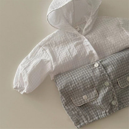 オールマッチ長袖フードカーディガン(2color)