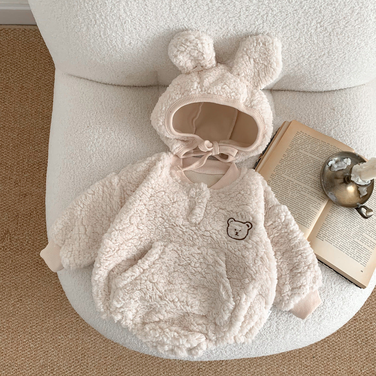 モコモコなりきりベビーベアセット(2color)