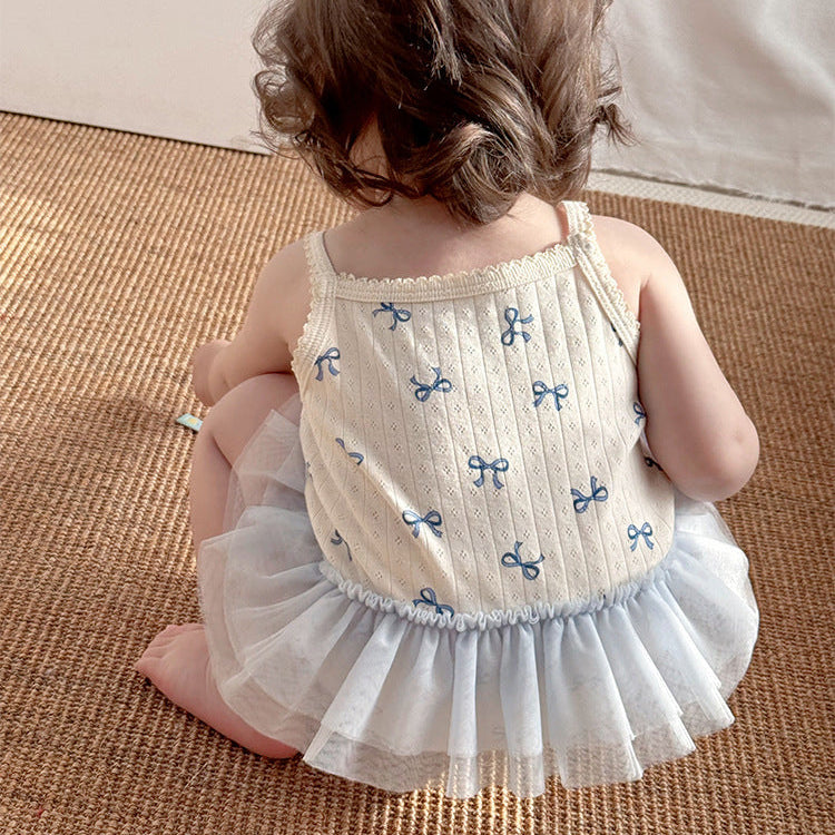 🅽🅴🆆 [3color / 66-90]ラブリーベビーサマーキャミロンパース