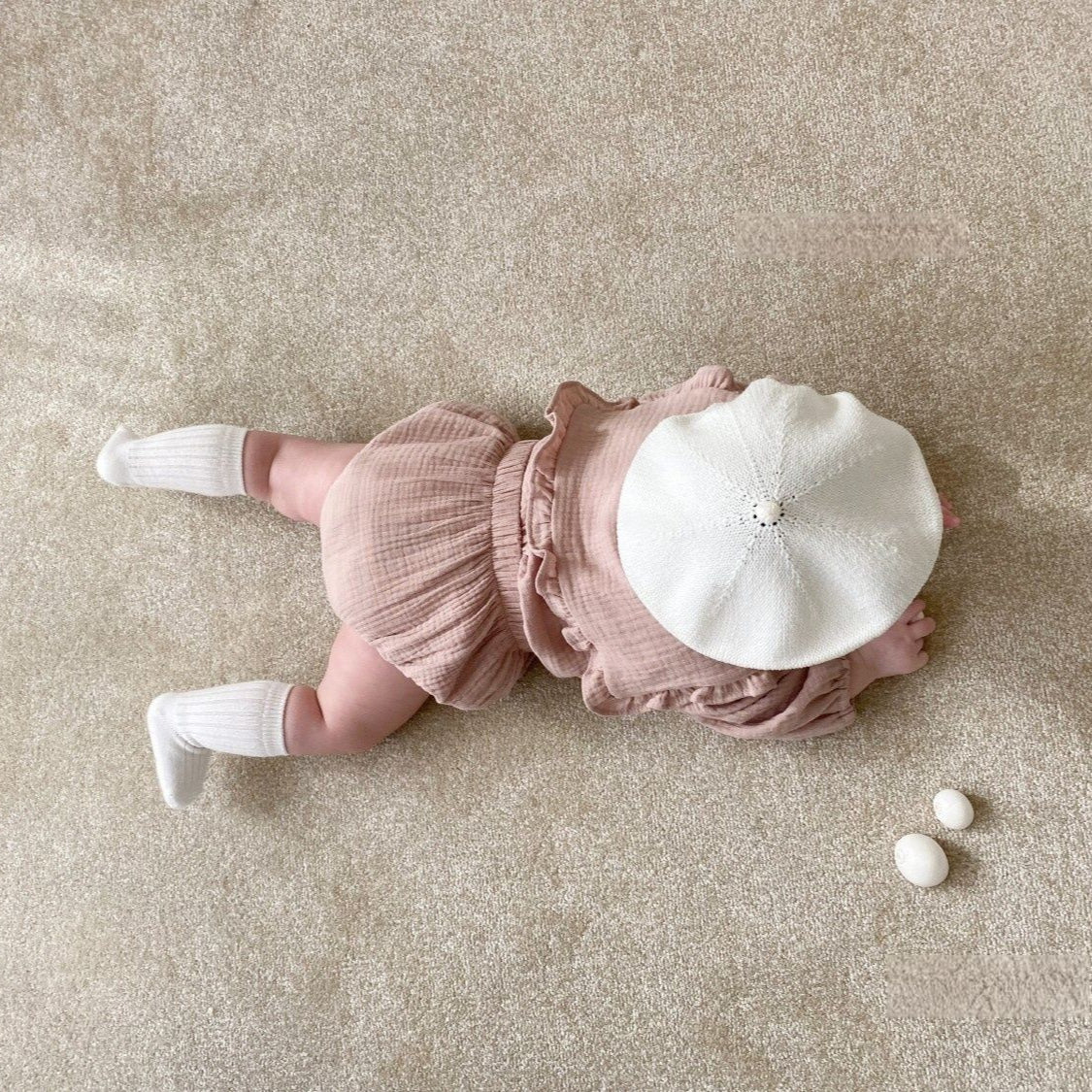 コットンフリルカラーセットアップ(2color)