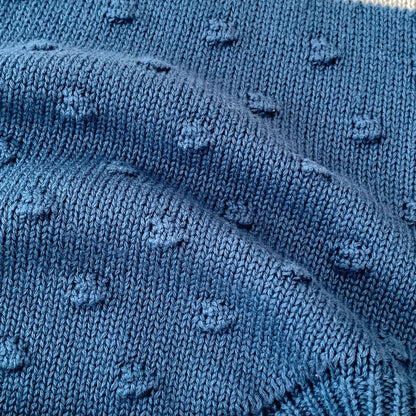 ヨーロピアンバイカラーニットロンパース