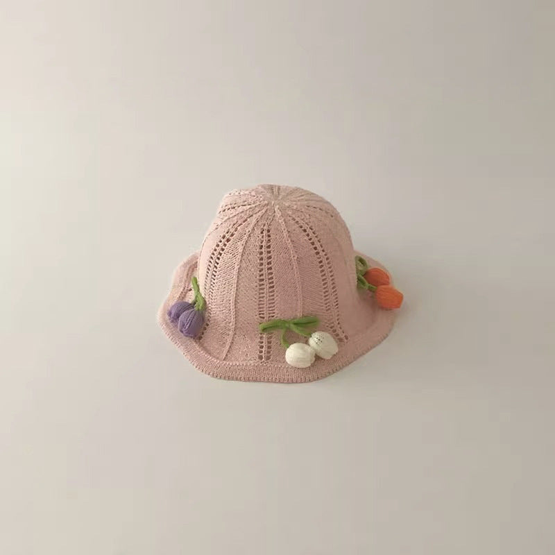 🅽🅴🆆 [3color / one size] ボンボンおはなベビーサマーハット