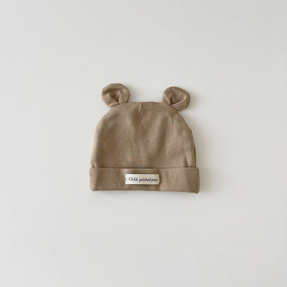 🅽🅴🆆 ベビーコットンくま耳キャップ(8color)