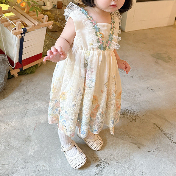 [90-140] フレンチフラワーカラードレス