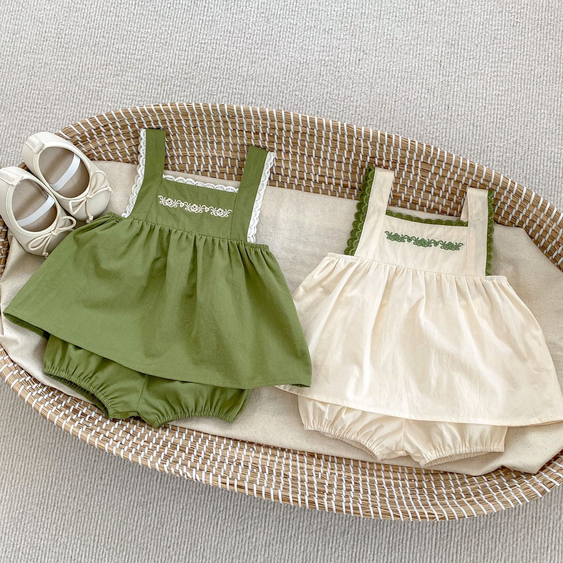 カントリー刺繍セットアップ(2color)