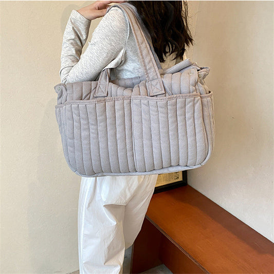 キルティング収納ショルダーバッグ