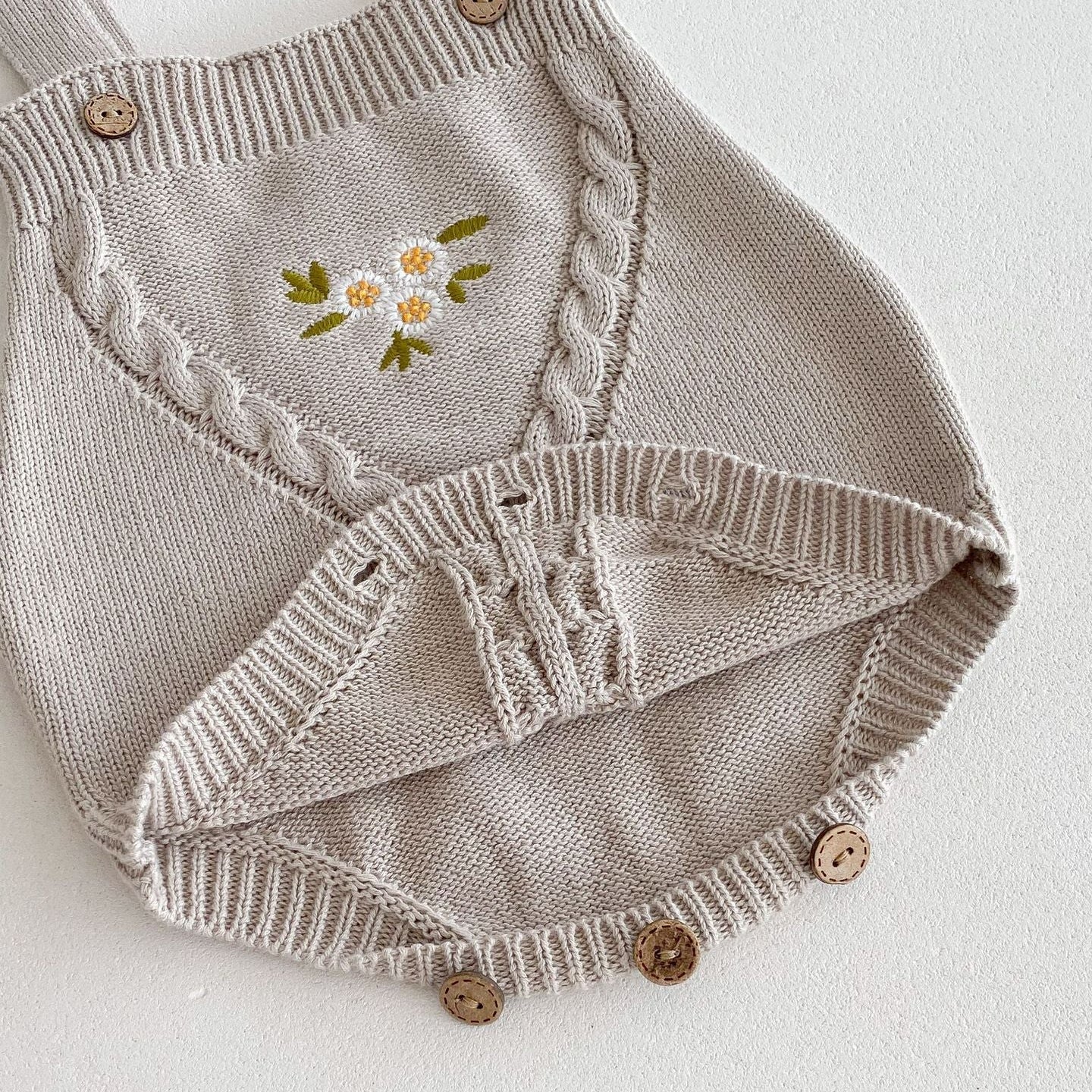 縄編みカントリーニットセットアップ