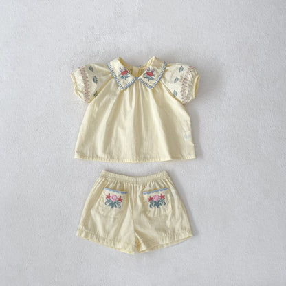 🅽🅴🆆 [73-100] 北欧お花刺繍サマーセットアップ