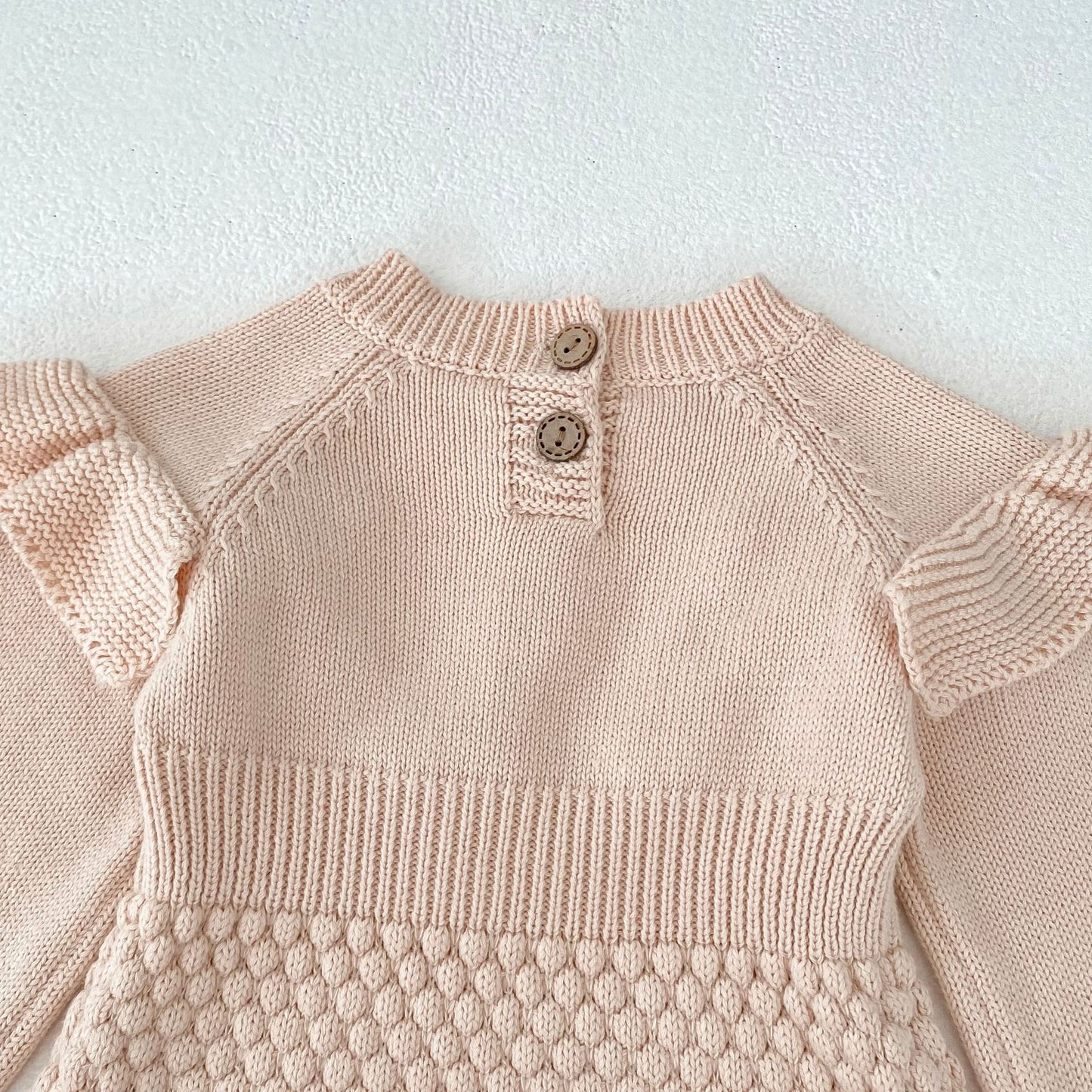 ベビークロッシェフラワーロンパース