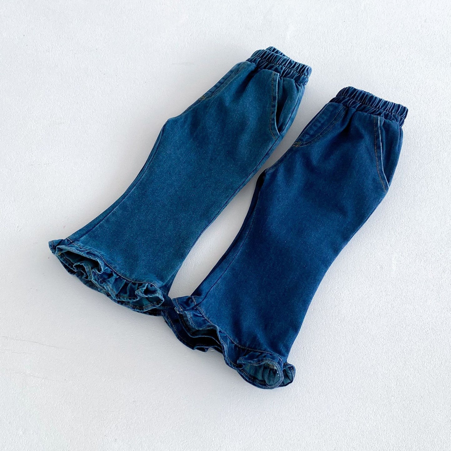 裾フレアデニムパンツ(2color)