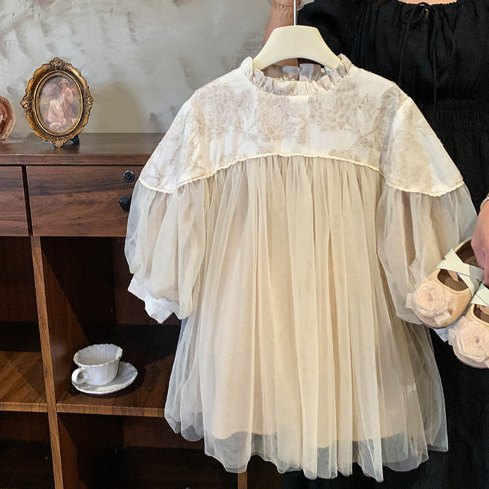 🅽🅴🆆 フラワー切替チュールドレス