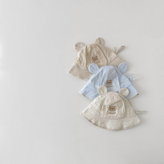 ベビークマ耳チューリップハット(3color)