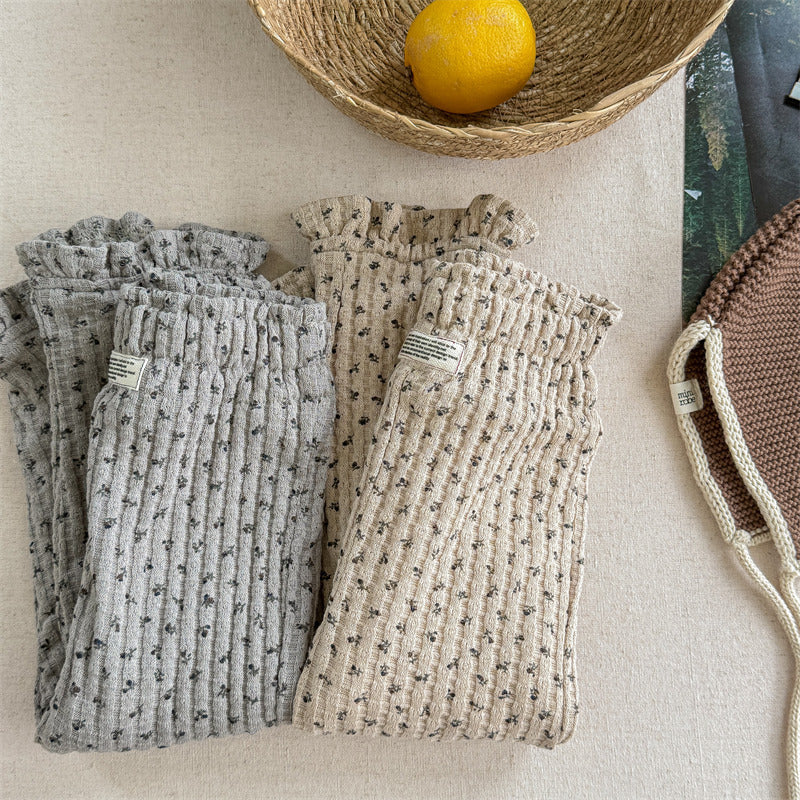 花柄ふんわりリブボトム(2color)