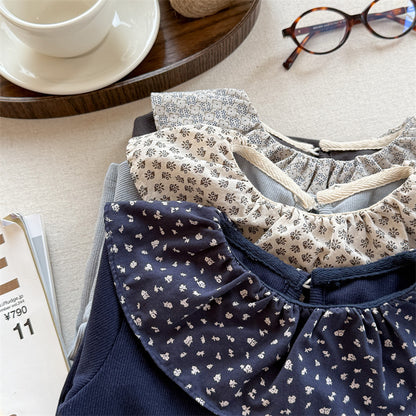 小花衿チューリップトップス(3color)