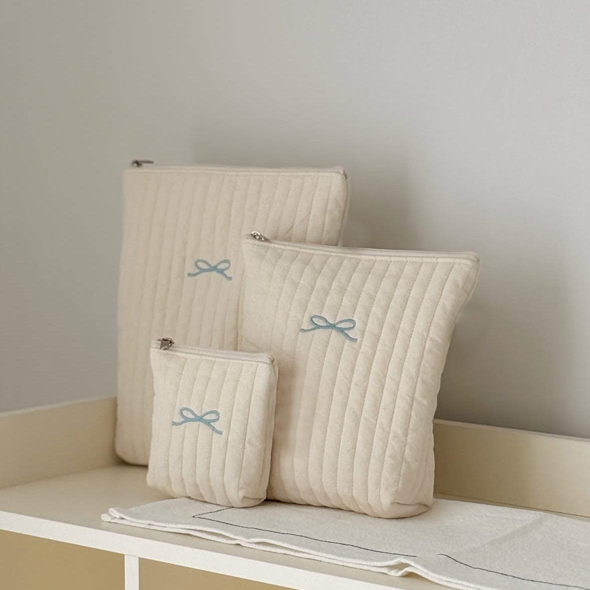 マルチベビーリボンポーチ3点セット