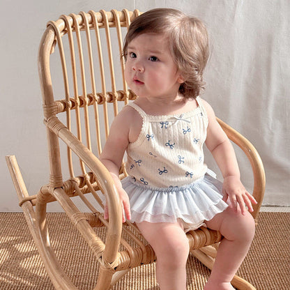 🅽🅴🆆 [3color / 66-90]ラブリーベビーサマーキャミロンパース