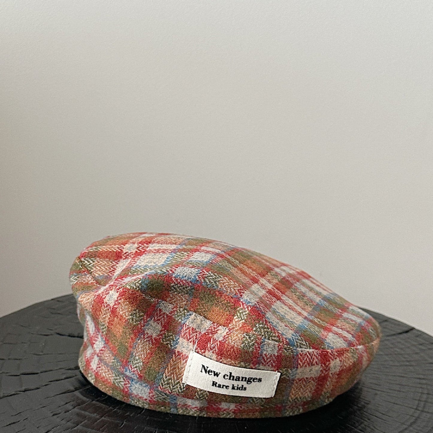 レトロチェックベレー帽(3color)