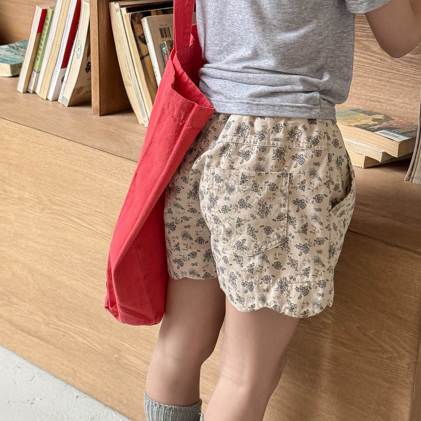 [2color / 80-130] ウェーブデザインショートパンツ