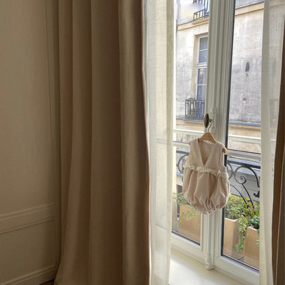 ワッフルコーデュロイベビーロンパース(2color)