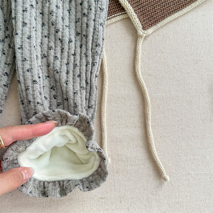 花柄ふんわりリブボトム(2color)