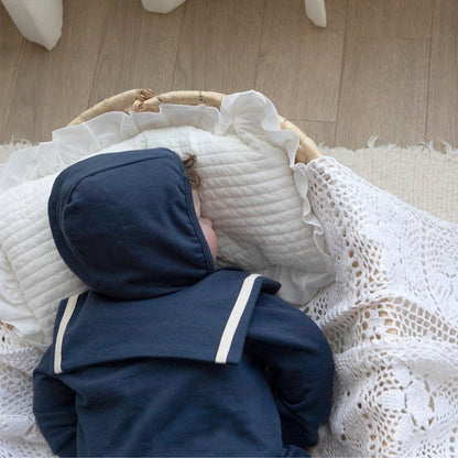 丸襟ラインロンパース(2color)