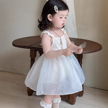 コットン切替ナチュラルロンパース