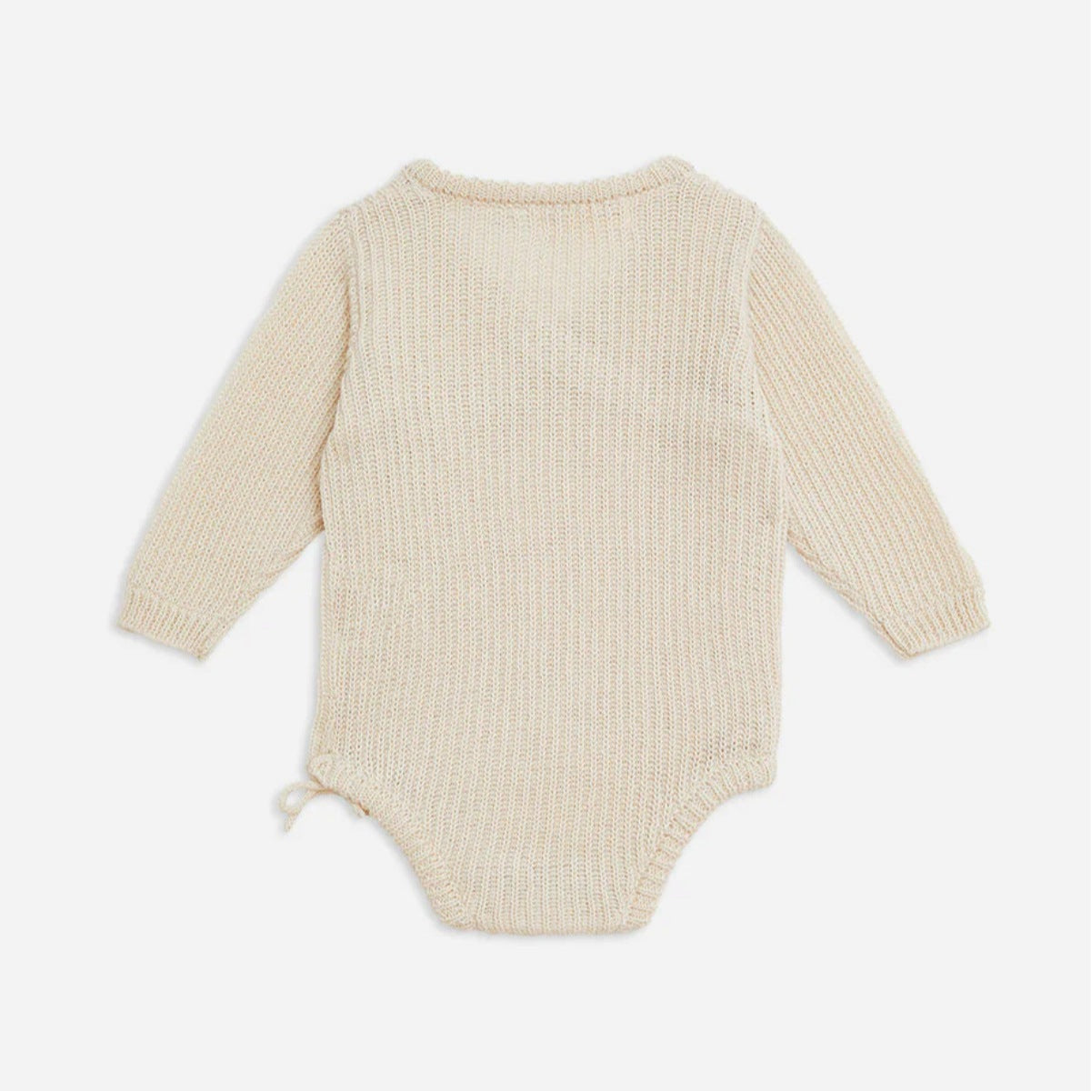 前あきベビーニットロンパース(2color)