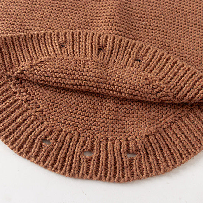 レインボーベビーニットサロペット(3color)