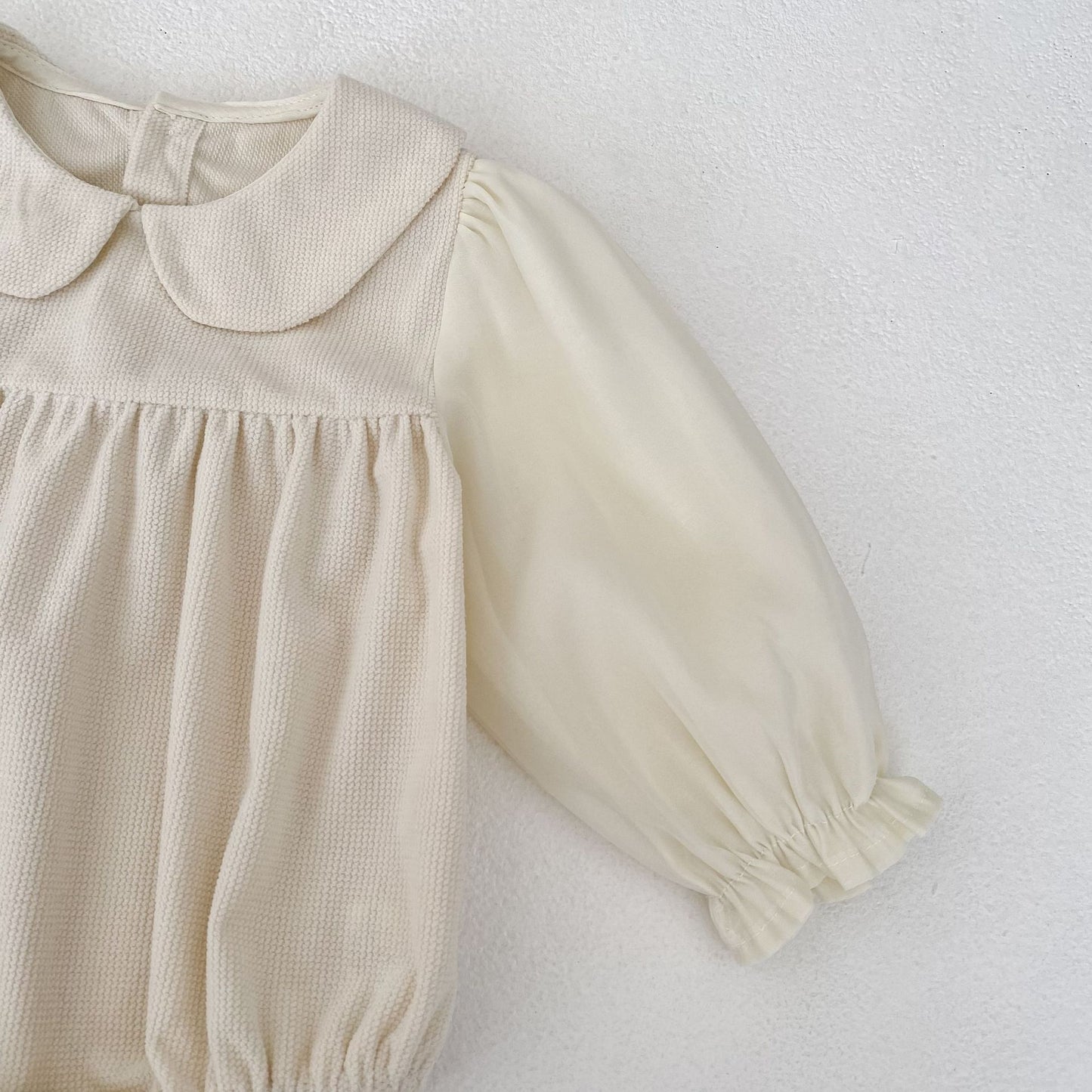 コーデュロイ切り替えロンパース(2color)