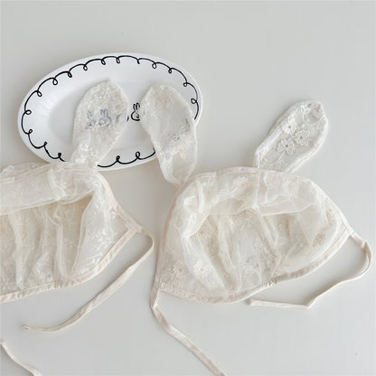 レースラビットボンネット(4color)