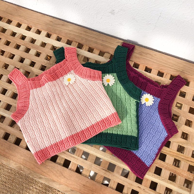 【即日発送】[こども用]デイジーキャミソールニット(3color)