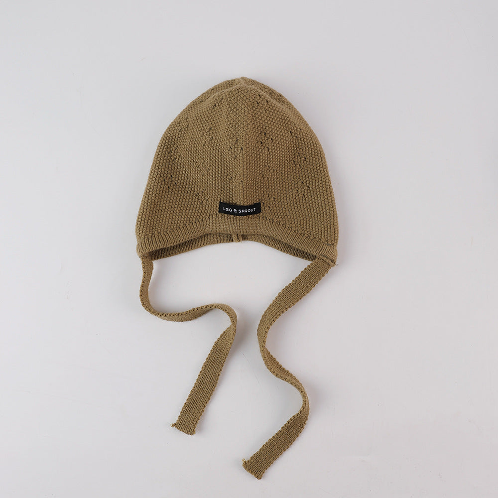 シンプルラベルニットキャップ(6color)