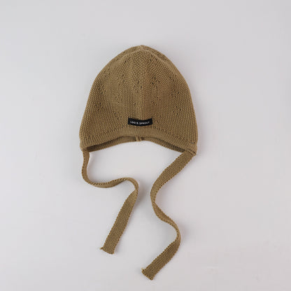 シンプルラベルニットキャップ(6color)