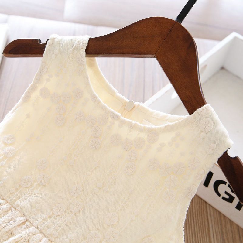 [90-140] ノルディック刺繍レースドレス