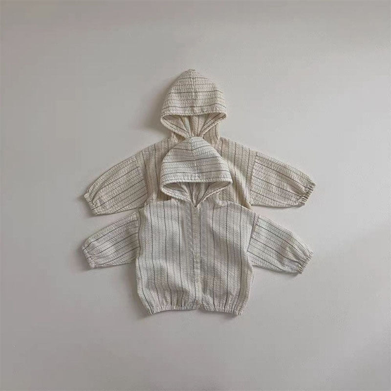 ライトコットンジッパーフードジャケット(2color)