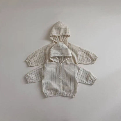 ライトコットンジッパーフードジャケット(2color)