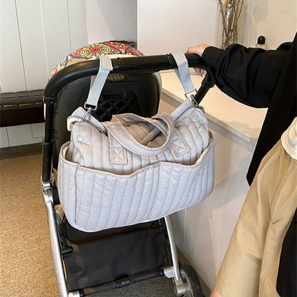 キルティング収納ショルダーバッグ