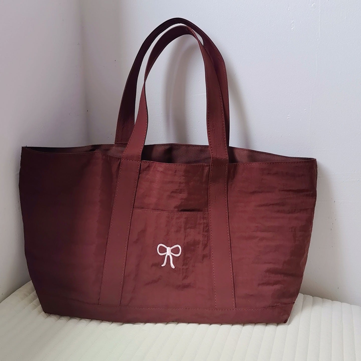 リボンハンドマザーズバッグ(2color)